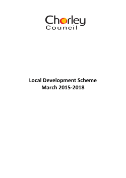 Local Development Scheme March 2015-2018