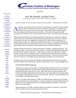 Should a vote on gay-rights - Christian Coalition of Washington