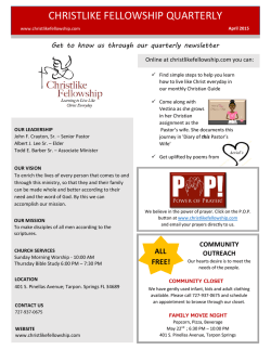 Quarterly Newsletter_April 2015