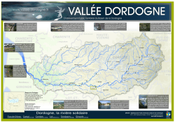 Carte hydrographique du bassin versant de la Dordogne
