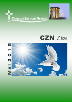 CZN-Live vom 01.05.2015 - Christus Zentrum Neuwied