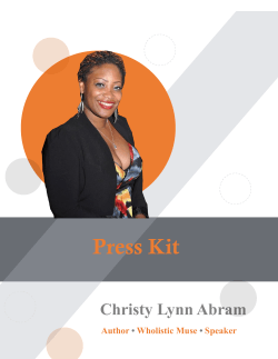 media kit - Christy Lynn Abram