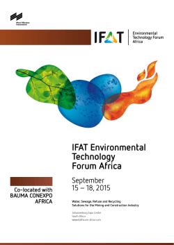 IFAT Environmental Technology Forum Africa
