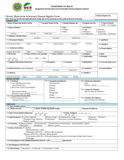 COPD Registry Form