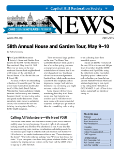 58th Annual House and Garden Tour, May 9â10