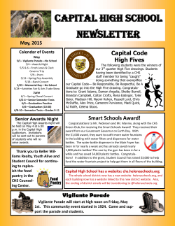 CHS Newsletter May 2015