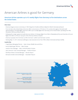 American Airlines is good for Germany