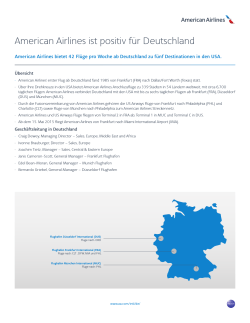 American Airlines ist positiv fÃ¼r Deutschland