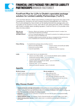 ForeFront Plus for LLPs