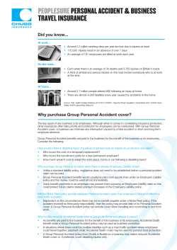 peoplesure personal accident & business travel insurance