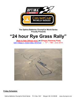 24 hour Rye Grass Rally