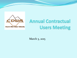 2015 Annual Meeting Presentation