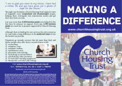 Leaflet 2015-16 - Church Housing Trust