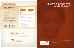 planning guide - World Vision