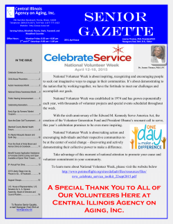 April Senior Gazette - Central Illinois Agency on Aging