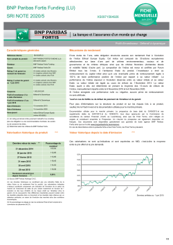 BNP Paribas Fortis Funding (LU) SRI NOTE 2020/5