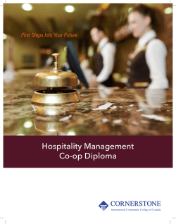 Hospitality Management PDF Brochure.