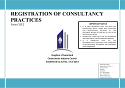 registration of consultancy practices