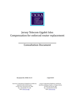 Jersey Telecom Gigabit Isles Compensation for enforced