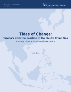 Tides of Change: Taiwan`s Evolving Position in the South China Sea