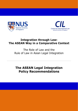 Policy Recommendation - Centre for International Law