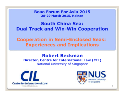 South China Sea: Dual Track and Win-Win Cooperation Cooperation in