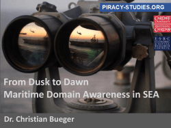 From Dusk to Dawn Maritime Domain Awareness in SEA