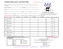 CCC Entry Form - Cimarron Valley Livestock Series