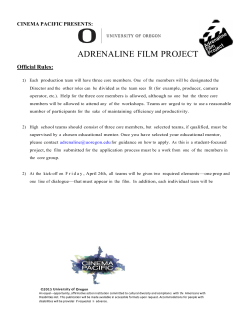 adrenaline film project - Cinema Pacific Film Festival