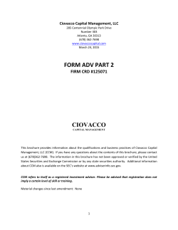 to view CCM`s FORM ADV Part 2.