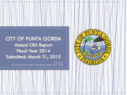 Prepared for: City of Punta Gorda Community Redevelopment
