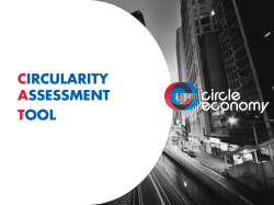 Circularity Assessment Tool Presentation