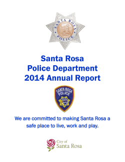 Santa Rosa Police Department 2014 Annual Report
