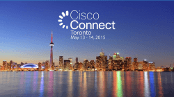 Presentation Deck - Cisco Connect Toronto 2015