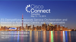 Presentation Deck - Cisco Connect Toronto 2015