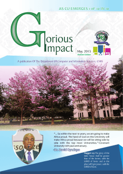 Glorious Impact Magazine - Department of CIS