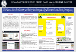 A Web Based Crime Case Management System that Supports