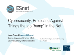 Cybersecurity: Protecting Against Things that go âbumpâ in the
