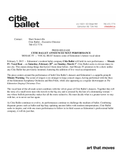 Citie Ballet Announces Next Performance