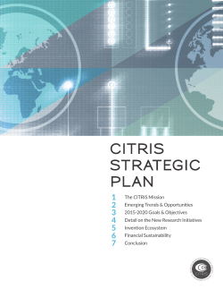 View the CITRIS Strategic Plan for 2015-2020