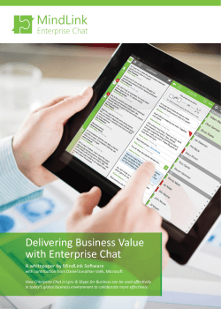 Delivering Business Value with Enterprise Chat