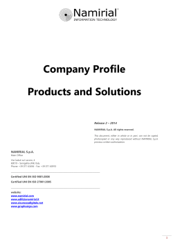 Namirial Company Profile - Citrix Ready Marketplace
