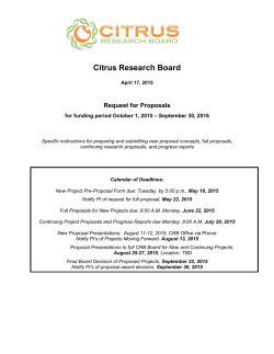 RFP Guidelines - Citrus Research Board
