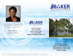 Brochure - Baker Chamber of Commerce