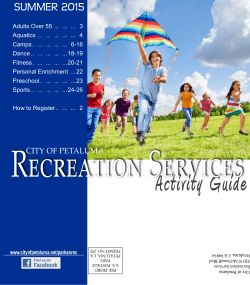 Activity Guide Summer 2015 (PDF Version