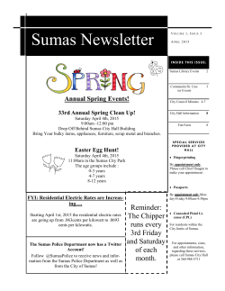 Sumas Newsletter