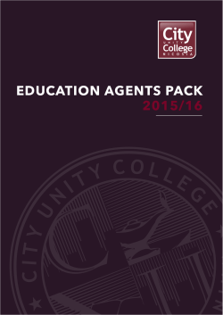 EDUCATION AGENTS PACK 2015/16