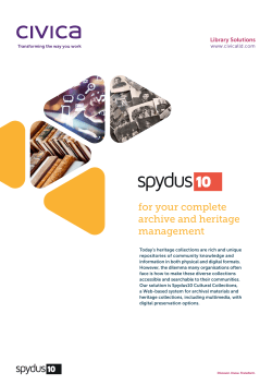 Spydus Archives & Cultural Collections