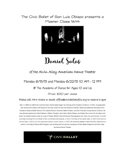 Daniel Salas - Civic Ballet of San Luis Obispo