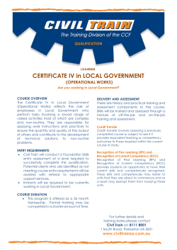 LGA40404 Certificate IV in Local Government